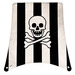 LEGO White Sail with Black Stripes and Skull and Crossbones