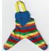 LEGO White Scala Baby Rainbow Leggings with Blue Heart Bib