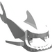 LEGO blanc Requin Corps sans branchies (2547)