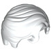 LEGO blanc Court Cheveux avec De Affronter Curl (76782 / 98726)