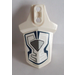 LEGO White Shoulder Armour with Dark Blue and Silver Lines Sticker (90650)
