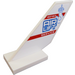 LEGO White Shuttle Tail 2 x 6 x 4 with 60183 AIRLIFT Service Sticker (6239)