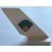 LEGO Wit Shuttle Staart 2 x 6 x 4 met Cargo logo Aan Both Sides Sticker (6239)