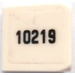 LEGO White Slope 1 x 1 (31°) with Black 10219 Left Sticker (50746)