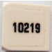 LEGO Wit Helling 1 x 1 (31°) met Zwart 10219 Sticker (50746)