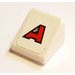 LEGO White Slope 1 x 1 (31°) with Red &#039;A&#039; Sticker (50746)