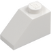 LEGO Blanco Con pendiente 1 x 2 (45°) (3040 / 6270)