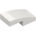 LEGO White Slope 1 x 2 Curved (3593 / 11477)