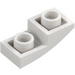 LEGO Blanc Pente 1 x 2 Incurvé Inversé (24201)