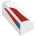 LEGO White Slope 1 x 2 Curved with Red and Blue Shapes Sticker (37352)