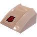 LEGO blanc Pente 1 x 2 x 2 Incurvé avec Espacer Police Badge Autocollant (30602)