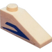 LEGO White Slope 1 x 3 (25°) with Blue Mandalorian Angle (Left) Sticker (4286)
