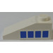 LEGO White Slope 1 x 3 (25°) with Blue Rectangles (Left) Sticker (4286)