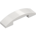 LEGO White Slope 1 x 4 Curved Double (93273)