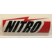 LEGO White Slope 1 x 4 Curved with &#039;NITRO&#039; Sticker (6191)