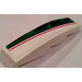 LEGO White Slope 1 x 4 Curved with Red, Black and Green Pattern (Left) Sticker (11153)
