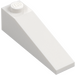 LEGO White Slope 1 x 4 x 1 (18°) (60477)