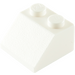 LEGO blanc Pente 2 x 2 (45°) (3039 / 6227)