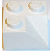 LEGO Weiß Steigung 2 x 2 (45°) Doppelt Concave (Glatte Oberfläche) (3046)