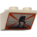LEGO Wit Helling 2 x 2 (45°) Omgekeerd met AT-ST met platte afstandsring eronder (3660)