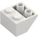 LEGO Wit Helling 2 x 2 (45°) Omgekeerd met platte afstandsring eronder (3660)