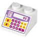 LEGO Wit Helling 2 x 2 (45°) met Cash Register (3039 / 24566)