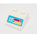 LEGO Wit Helling 2 x 2 (45°) met Cash Register met Number 95 en Buttons Sticker (3039)