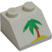 LEGO White Slope 2 x 2 (45°) with Palm Tree (3039)