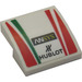 LEGO White Slope 2 x 2 Curved with &#039;ANSYS&#039; and &#039;HUBLOT&#039; Sticker (15068)