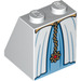 LEGO White Slope 2 x 2 x 2 (65°) with Belted Gown with Gold Chain with Bottom Tube (3678 / 84674)