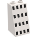 LEGO White Slope 2 x 2 x 3 (75°) with 16 Black Squares Hollow Studs, Rough Surface (3684)