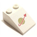 LEGO blanc Pente 2 x 3 (25°) avec Classic Espacer logo avec surface rugueuse (3298)