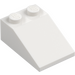 LEGO Blanc Pente 2 x 3 (25°) avec surface rugueuse (3298)