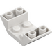 LEGO White Slope 2 x 4 (45°) Double Inverted with Open Center (4871)