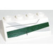 LEGO White Slope 2 x 4 (45°) with Gray/Dark Green/Black Stripes (Right) Sticker with Rough Surface (3037)