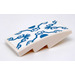 LEGO White Slope 2 x 4 Curved with Blue Arabesque Sticker (93606)