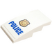 LEGO White Slope 2 x 4 Curved with Gold Police Badge and Blue &#039;POLICE&#039; Sticker (93606)