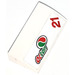 LEGO White Slope 2 x 4 Curved with Octan Logo and Red Number &#039;21&#039; Pattern Sticker with Bottom Tubes (88930)
