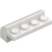 LEGO Hvit Skråning 2 x 4 x 1.3 Buet (6081)