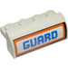 LEGO White Slope 2 x 4 x 1.3 Curved with &quot;GUARD&quot; Sticker (6081)