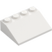 LEGO White Slope 3 x 4 (25°) (3016 / 3297)