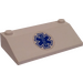 LEGO Weiß Steigung 3 x 6 (25°) mit EMT Star of Life Aufkleber ohne Innenwände (58181)