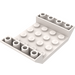 LEGO Wit Helling 4 x 6 (45°) Dubbele Omgekeerd met Open Midden zonder gaten (30283 / 60219)