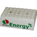 LEGO White Slope 6 x 8 x 2 Curved Double with Octan Logo and &#039;Energy&#039; Sticker (45411)