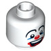 LEGO White Small Clown Head (Recessed Solid Stud) (14422 / 97083)