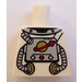 LEGO Blanco Spaceman Torso sin brazos (973)