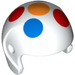 LEGO White Sports Helmet with Polka-Dots (93560)
