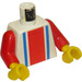 LEGO hvid Sport Torso No.3 på bagsiden (973)