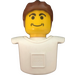 LEGO Weiß Sport Torso mit Kopf und Haar