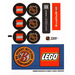 LEGO White Sticker Sheet for Set 3579 (49885)